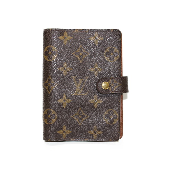 LOUIS VUITTON Monogram Triplets Agenda MM Vivienne Logo Notebook cover GI1375 Brown